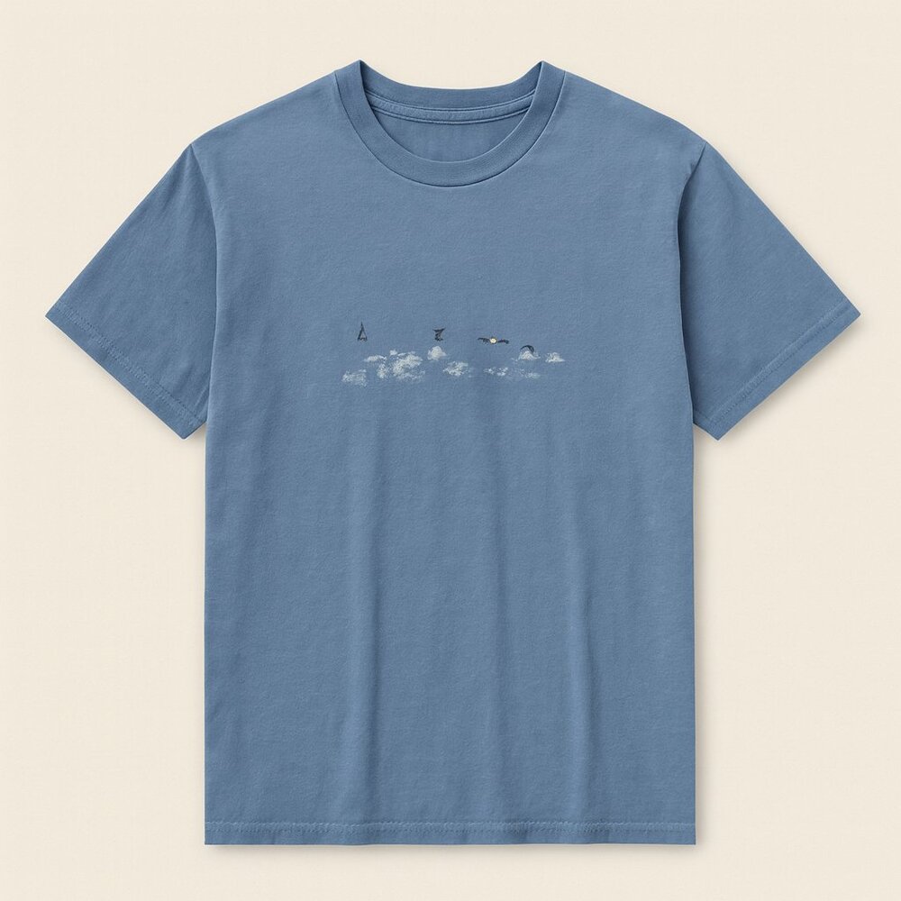 authentic 100% greek cotton graphic tee